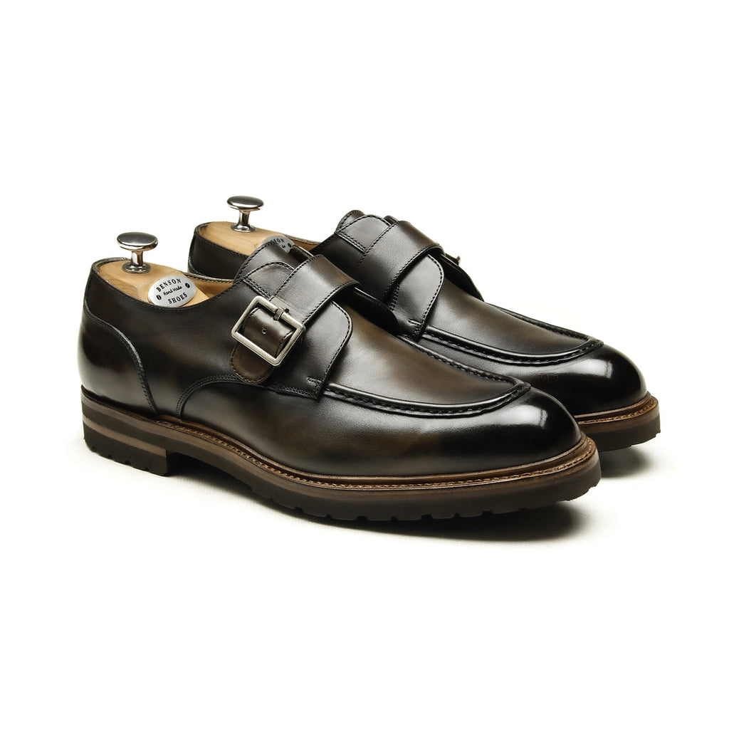 Alexander Chaussures Homme Monk (Boucles) Fumé Marron
